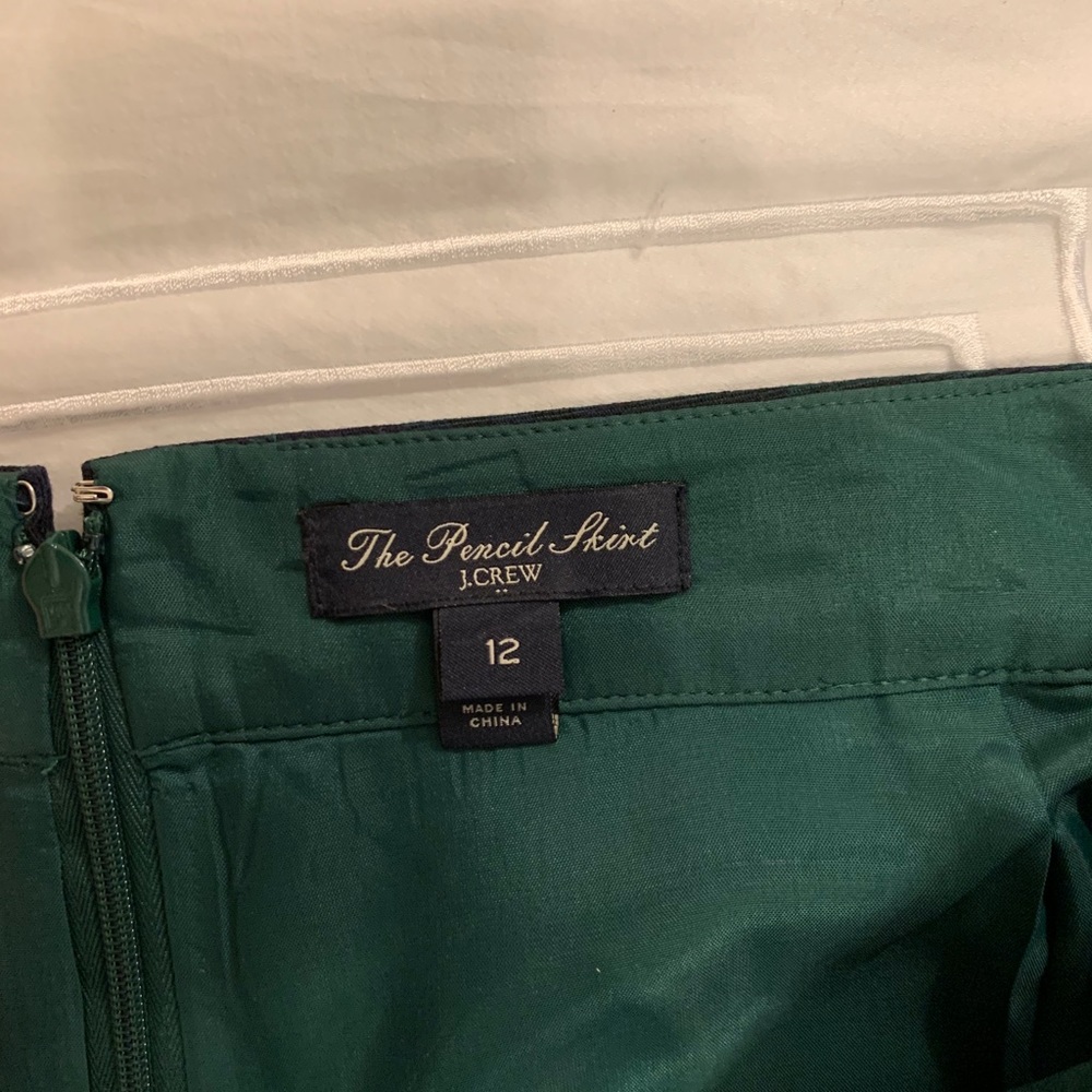 J. Crew Plaid wool-blend pencil skirt - Picture 3 of 5